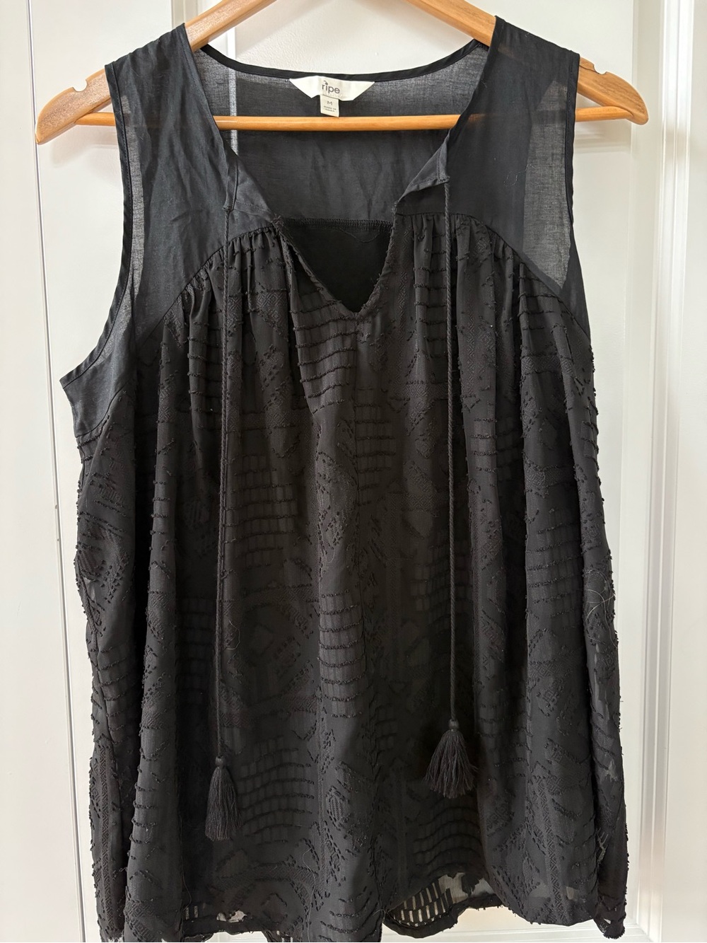 Ripe Maternity Sleeveless Boho Tassel Tank